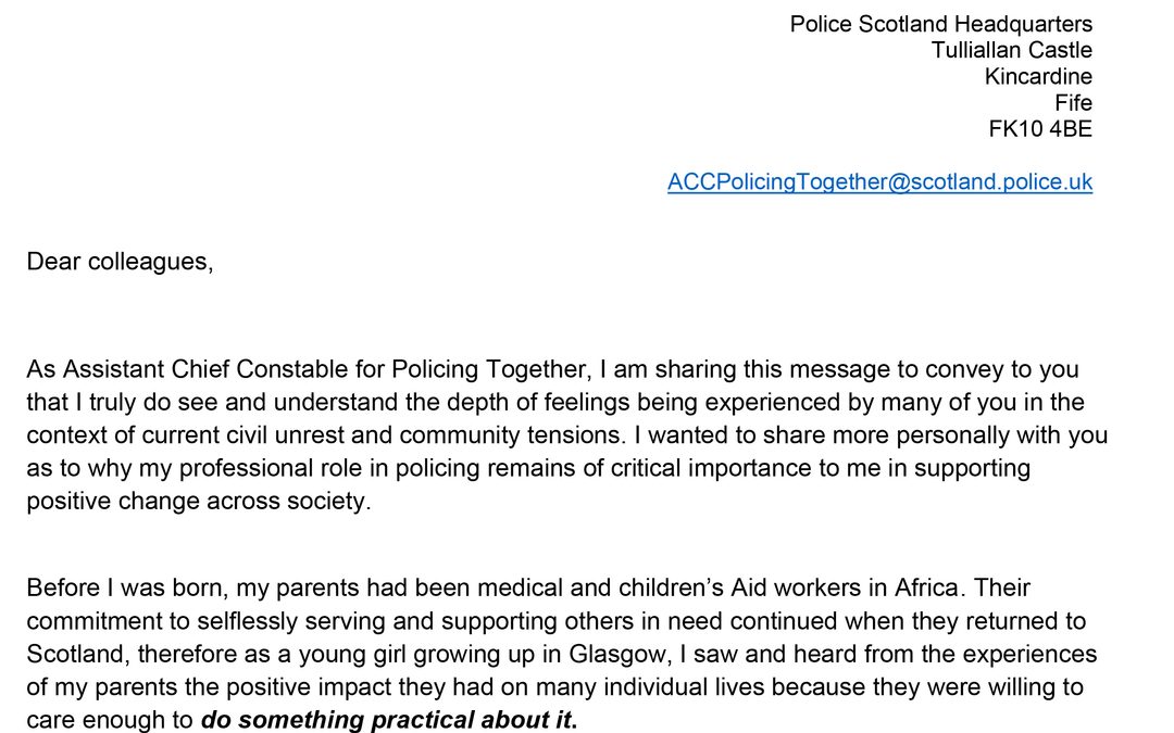 Community Tensions: Update From ACC Catriona Patron